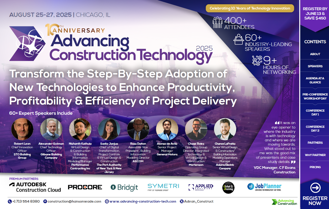 Advancing Construction Technology 2025 - Full Event Guide Front Cover Advancing Construction Technology 2025 - Full Event Guide Front Cover