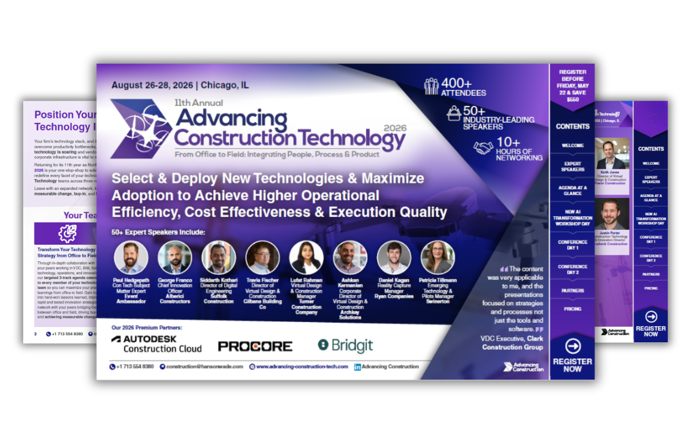 Advancing Construction Technology 2026 brochure image