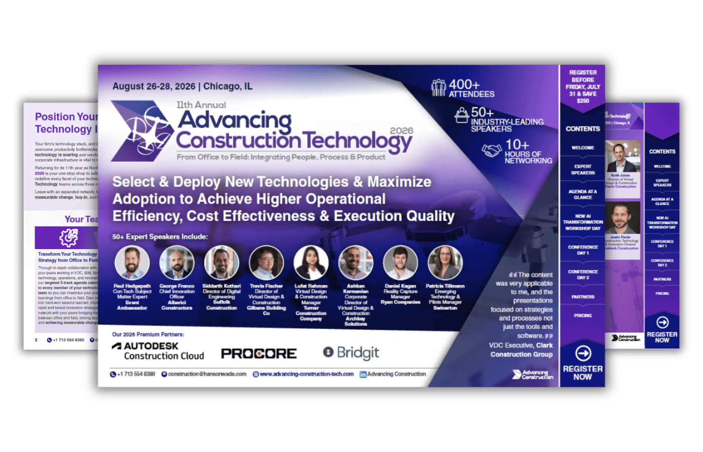 Advancing Construction Technology 2026 brochure image