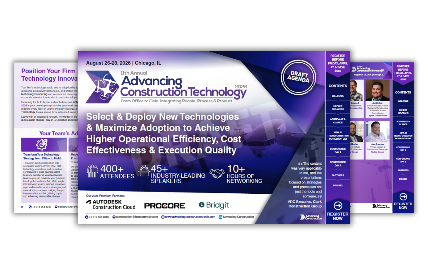 Advancing Construction Technology 2026 brochure image