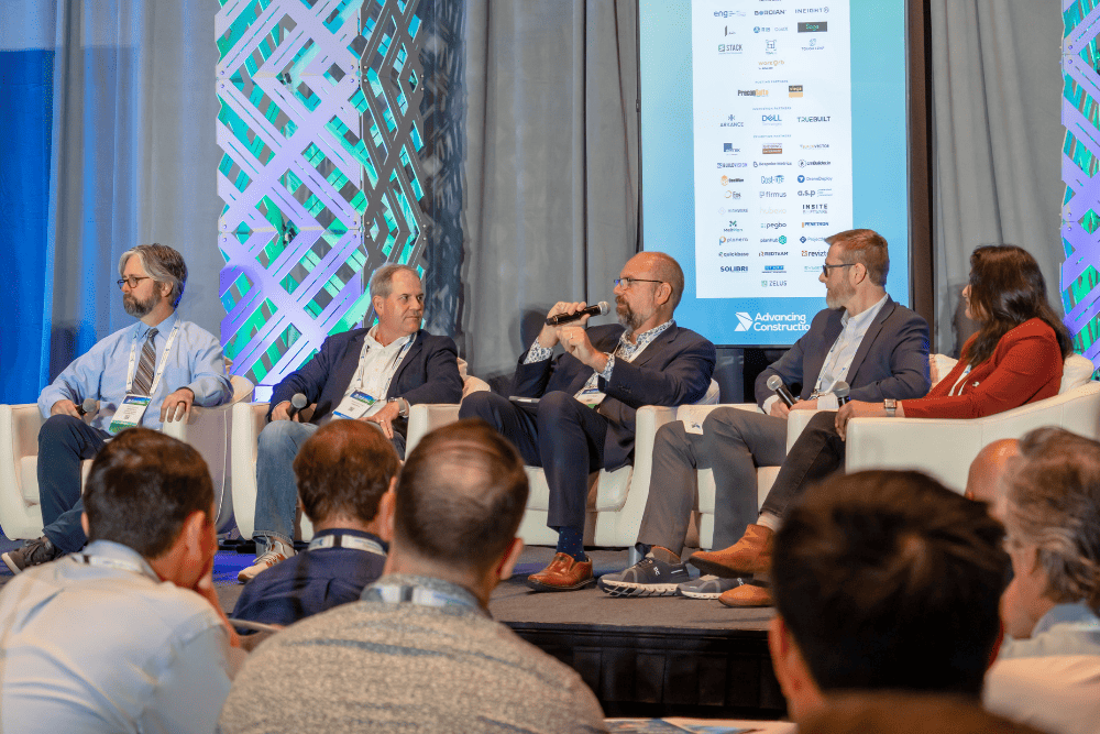 An image of a panel discussion from one of our recent events